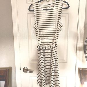 LOFT Bodycon Striped Dress